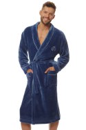 SZLAFROK MĘSKI 2111 LUCA - NAVY, XXL, 2 L&L