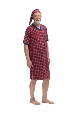 502 KOSZULA MĘSKA SYLWESTER KR.REK. WZÓR - SZARY, XL, 1 MARTEL