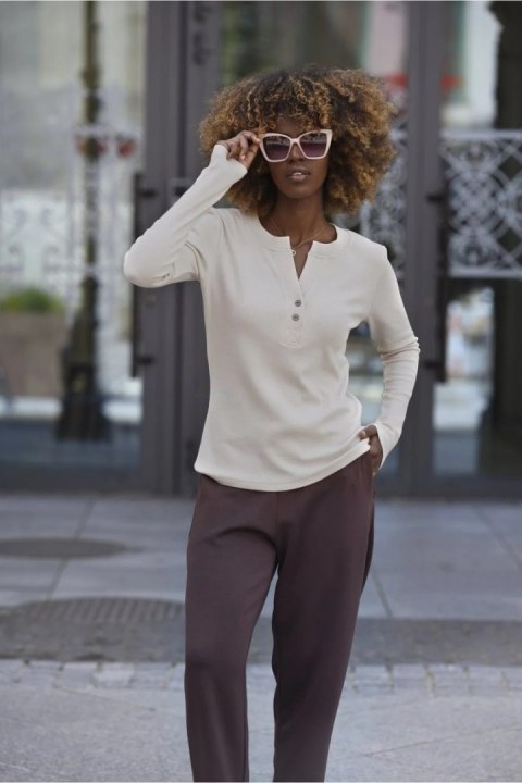 BLUZKA ZARITA - CZARNY, M, CZA OFF PINK