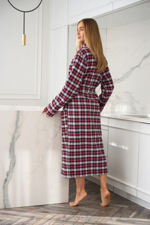 SZLAFROK DAMSKI DŁUGI 2511 - CZERWONY, S L&L