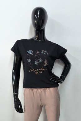 BLUZKA ŁĄKA - ŚMIETANA, 44, SM OFF PINK