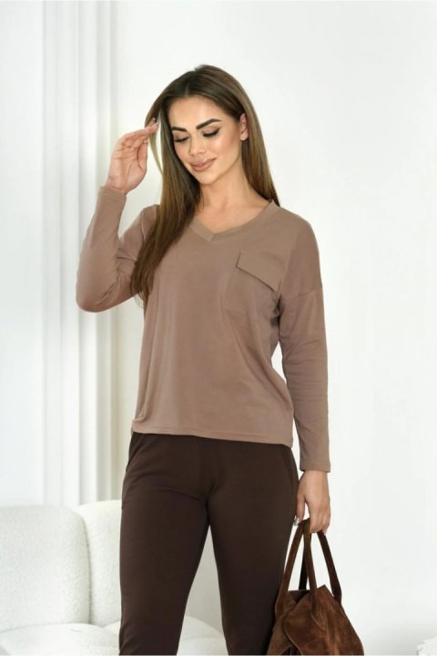 BLUZKA MONIQUE - BIAŁY, 36, BI OFF PINK