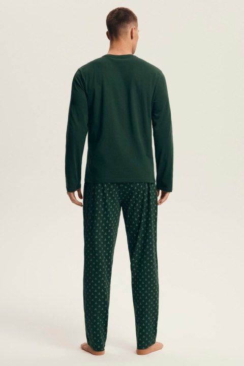 PIŻAMA MĘSKA LUSH 43478 AW25 - GRANAT, L, 59X HENDERSON