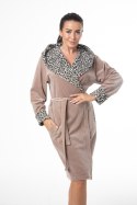 SZLAFROK DAMSKI FR-395 J/25 - CAPUCINO+PANTERKA, XL DOROTA