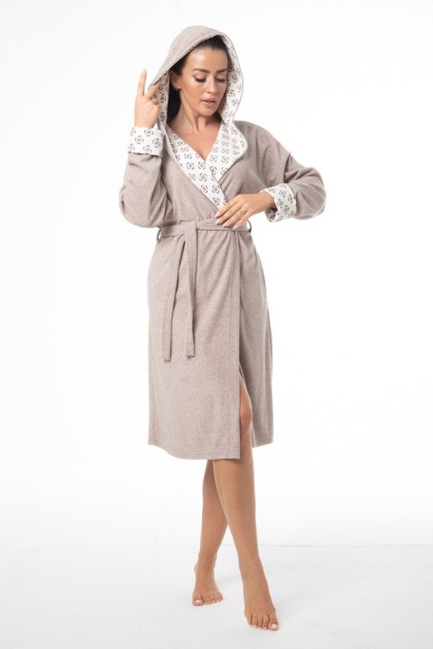 SZLAFROK DAMSKI FR-396 J/25 - BEŻOWY, XL DOROTA SZLAFROK DAMSKI FR-396 J/25 - BEŻOWY, XL DOROTA