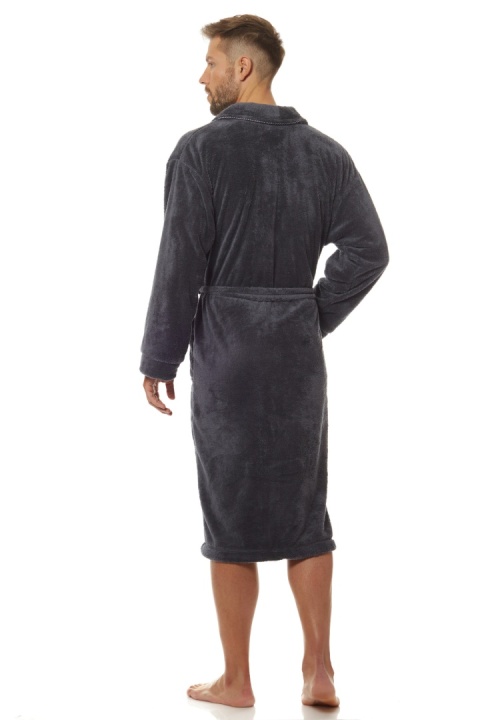 SZLAFROK MĘSKI 2114 MARINE - GRAFIT, XL, 1 L&L