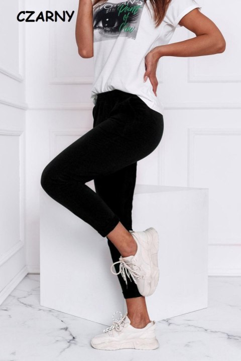 SPODNIE LENA - CIEMNA OLIWKA, M, KH OFF PINK