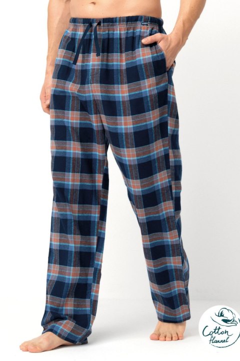 SPODNIE OD PIŻAMY MĘSKIE MHT 431 B25 - GRANATOWY, M KEY