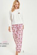 3441 PIŻAMA DAMSKA DŁUGA ASTRID S-XL - BEŻ, S TARO