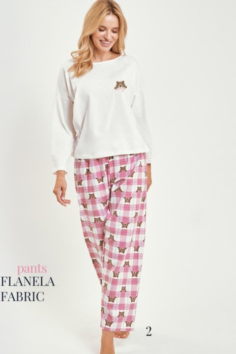 3441 PIŻAMA DAMSKA DŁUGA ASTRID S-XL - BEŻ, S TARO 3441 PIŻAMA DAMSKA DŁUGA ASTRID S-XL - BEŻ, S TARO