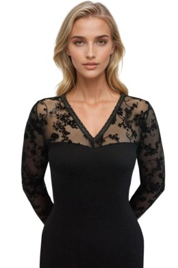 AMALIA BLUZKA PLUS - CZARNY, 2XL ELDAR