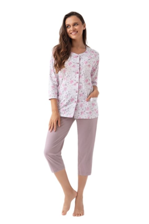PIŻAMA DAMSKA 388 3XL J/25 - NIEBIESKA, XXXL LUNA PIŻAMA DAMSKA 388 3XL J/25 - NIEBIESKA, XXXL LUNA