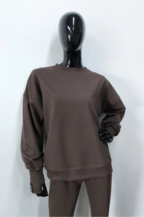 BLUZA MANOLITA - CZEKOLADA, S, CZE OFF PINK