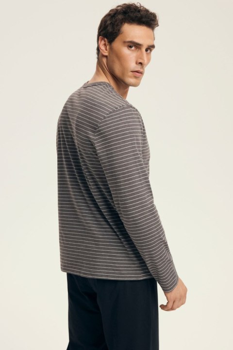 PIŻAMA MĘSKA NEW 43455 AW25 - GRANAT, 2XL, 59X HENDERSON