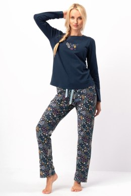 PIŻAMA DAMSKA LNS 570 B25 - GRANATOWY, XL KEY