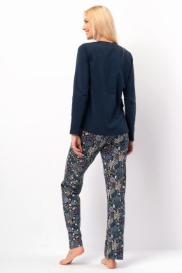 PIŻAMA DAMSKA LNS 570 B25 - GRANATOWY, XL KEY