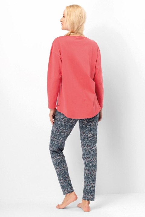 PIŻAMA DAMSKA LNS 703 B25 - GRANATOWY-CZERWONY, S KEY PIŻAMA DAMSKA LNS 703 B25 - GRANATOWY-CZERWONY, S KEY