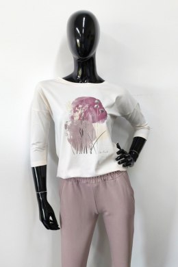 BLUZKA PRADO - JASNY BEŻ, 42, JB OFF PINK