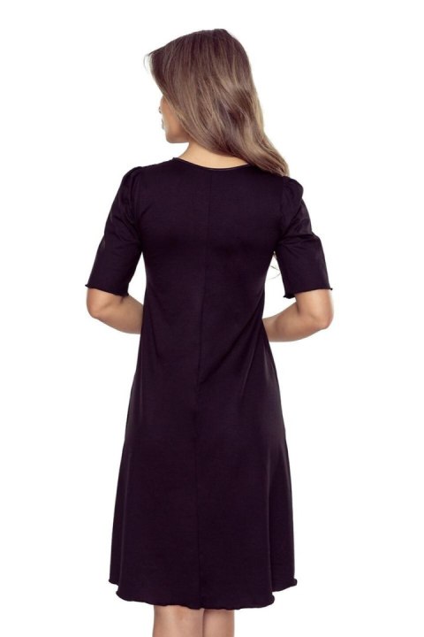 FLOR KOSZULKA NOCNA - CZARNY, XL ELDAR