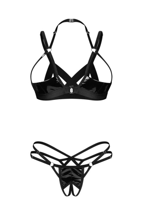 Keira Lise komplet 2-częściowy otwarty - CZARNY, L/XL OBSESSIVE Keira Lise komplet 2-częściowy otwarty - CZARNY, L/XL OBSESSIVE