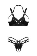 Keira Lise komplet 2-częściowy otwarty - CZARNY, L/XL OBSESSIVE Keira Lise komplet 2-częściowy otwarty - CZARNY, L/XL OBSESSIVE