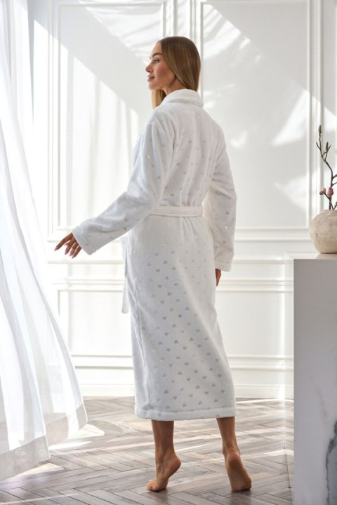 SZLAFROK DAMSKI DŁUGI 2552 - SZARY, L, 2 L&L