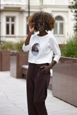 BLUZKA KOLIKA - ŚMIETANA, 38, SM OFF PINK