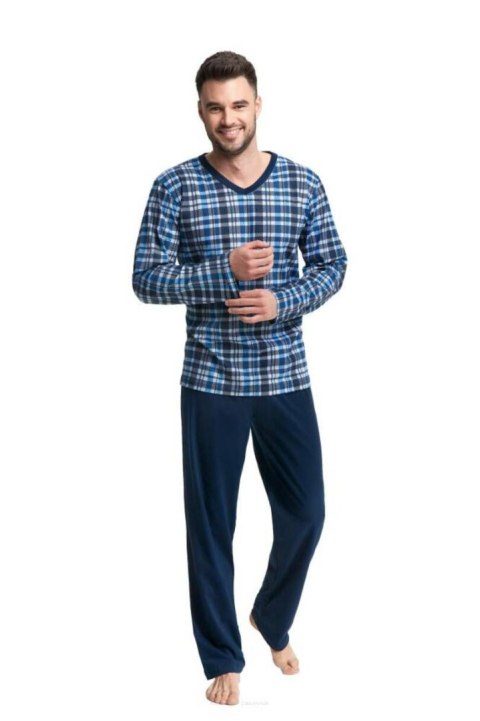 PIŻAMA MĘSKA 795 4XL - GRANAT NIEBIE, 4XL LUNA PIŻAMA MĘSKA 795 4XL - GRANAT NIEBIE, 4XL LUNA