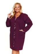 SZLAFROK DAMSKI SMZ.7319 BIG J/25 - BURGUNDY, XXXL DOCTOR NAP