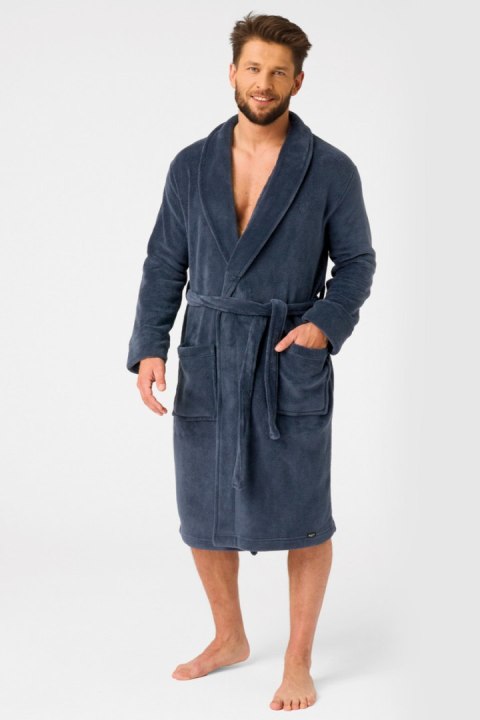 SZLAFROK MĘSKI MGL 255 B25 - GRANATOWY, M/L KEY SZLAFROK MĘSKI MGL 255 B25 - GRANATOWY, M/L KEY