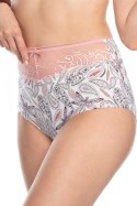 FIGI DAMSKIE MIDI L-1510MX - ECRU- JASNY RÓŻ, XXXXL LAMA