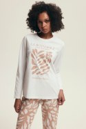 PIŻAMA DAMSKA DEXTRA 43689 AW25 - ECRU, 2XL HENDERSON LADIES