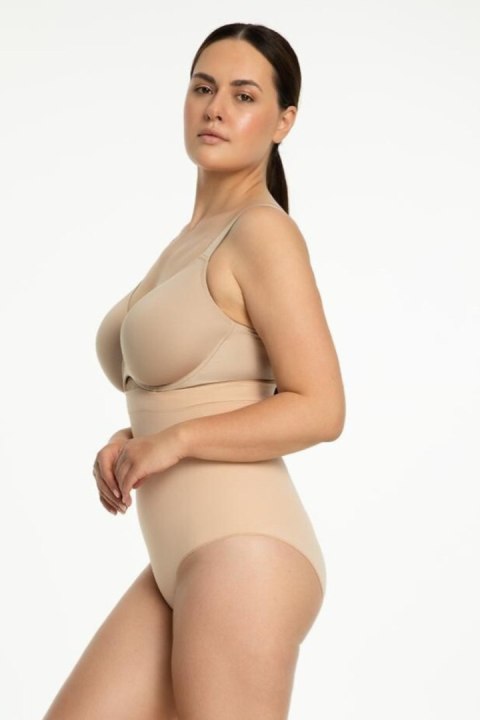 441 FIGI WYSZCZUPLAJĄCE WYSOKA TALIA BEZSZWOWE - BEŻOWE, 2XL JULIMEX