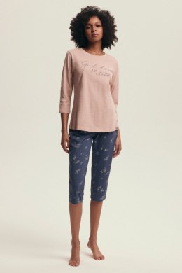 PIŻAMA DAMSKA DELANIE 43699 AW25 - RÓŻOWY-JEANS, M HENDERSON LADIES