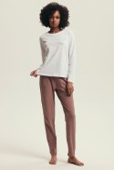 PIŻAMA DAMSKA DELANIE 43701 AW25 - ECRU-RÓŻOWY, 3XL HENDERSON LADIES