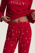 PIŻAMA DAMSKA DOTIE 43718 AW25 - CZERWONY, XL HENDERSON LADIES