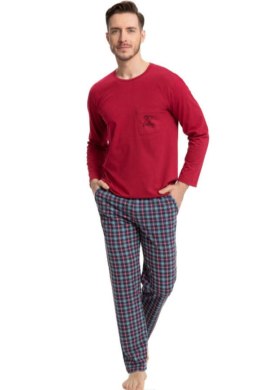 PIŻAMA MĘSKA 705 - CZARNY, XXL, 7 LUNA