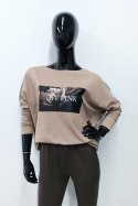 BLUZKA ORTA - ŚMIETANA, ONE SIZE, SM OFF PINK