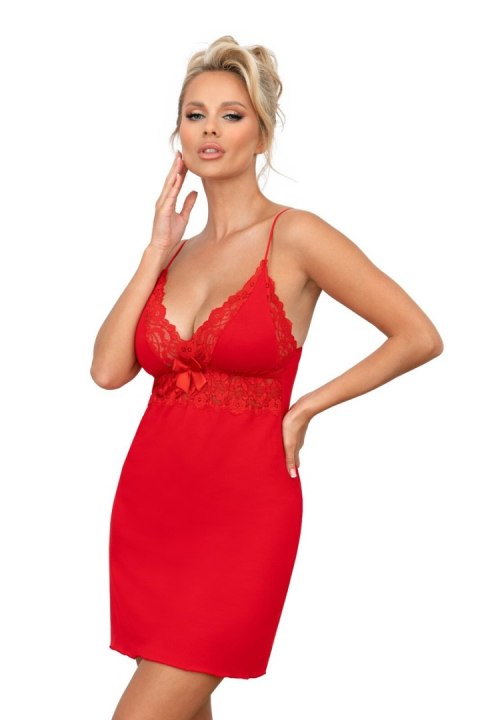 KOSZULKA NOCNA ALLY - RED, XL DONNA