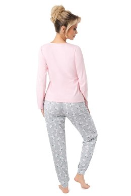 PIŻAMA DAMSKA BUNNY LONG - PINK, M DONNA