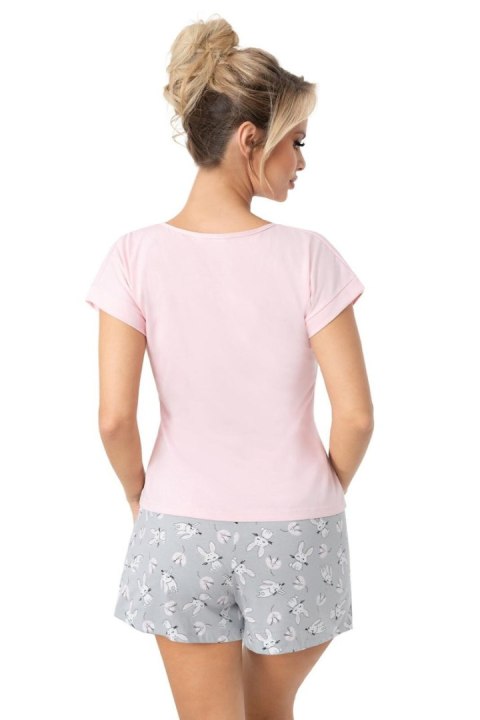 PIŻAMA DAMSKA BUNNY SHORT - PINK, S DONNA PIŻAMA DAMSKA BUNNY SHORT - PINK, S DONNA