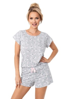 PIŻAMA DAMSKA BUNNY SHORT - SZARY, L DONNA