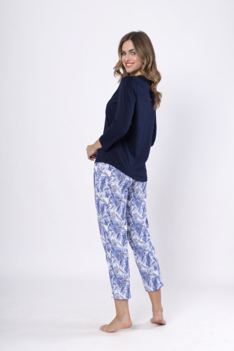 PIŻAMA DAMSKA ELWIRA 1660 - GRANAT, M LEVEZA