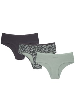 SZORTY DAMSKIE 3 PAK 43055-K082 PA-PA AW25 - GRANAT-ZIELONY, XL, K082 HENDERSON LADIES