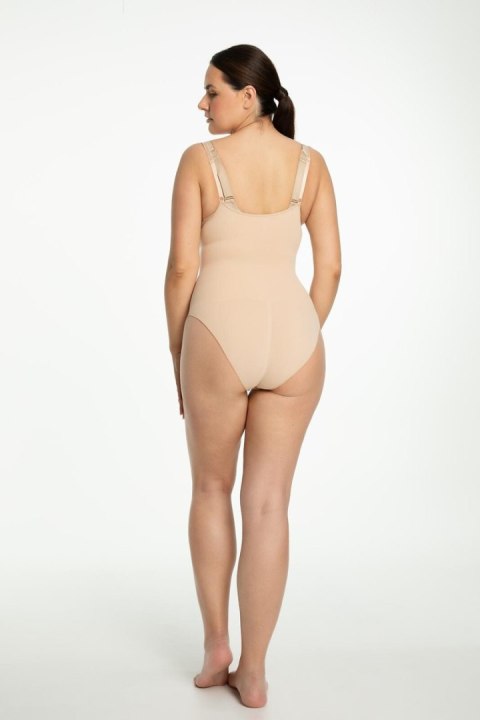 419 BODY WYSZCZUPLAJĄCE POD BIUST BEZSZWOWE - BEŻOWE, 2XL JULIMEX