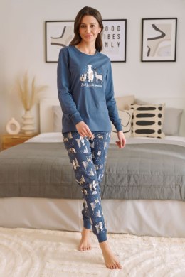 PIŻAMA DAMSKA PM.4340 J/25 - DEEP_BLUE, XL DOCTOR NAP