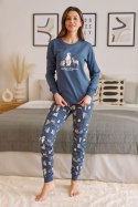 PIŻAMA DAMSKA PM.4340 J/25 - DEEP_BLUE, XL DOCTOR NAP