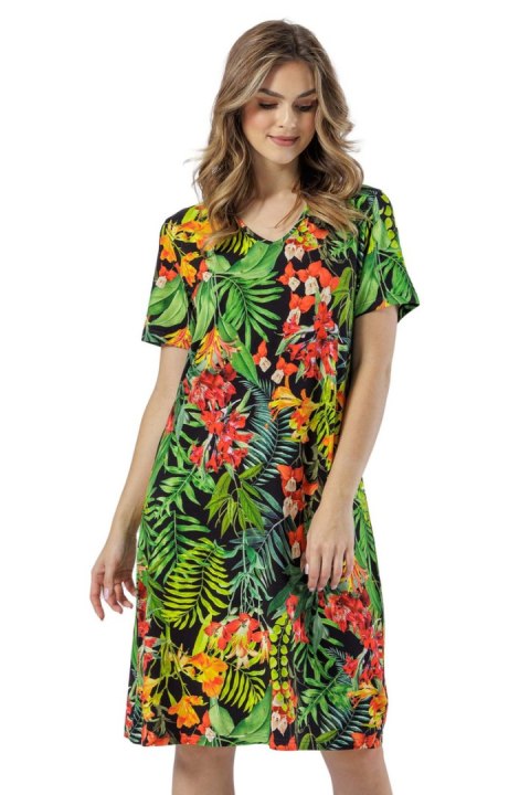 KOSZULA DAMSKA ISS 1591 - ZIELONY, 2XL LEVEZA