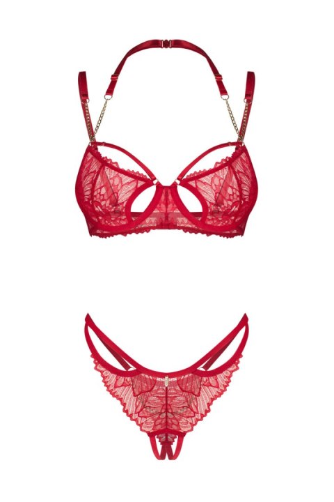 Matildea komplet 2-częściowy otwarty - CZERWONY, L/XL OBSESSIVE Matildea komplet 2-częściowy otwarty - CZERWONY, L/XL OBSESSIVE