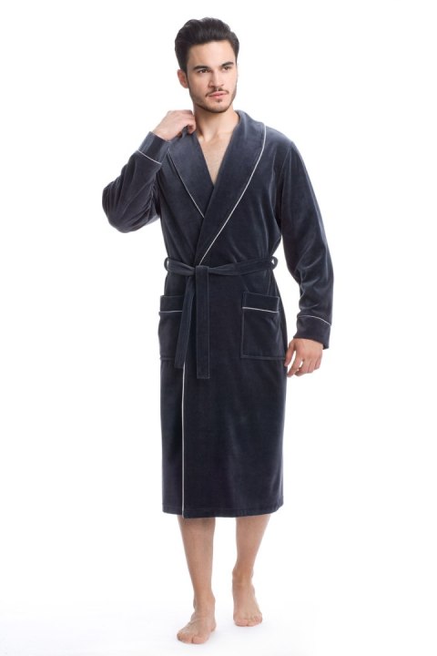 SZLAFROK FR-063 - ANTRACYT, 2XL DOROTA SZLAFROK FR-063 - ANTRACYT, 2XL DOROTA